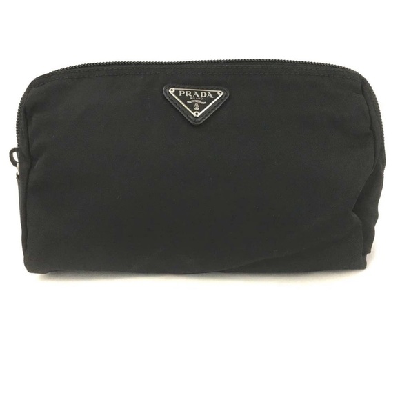 Prada Black Nylon Cosmetic Pouch